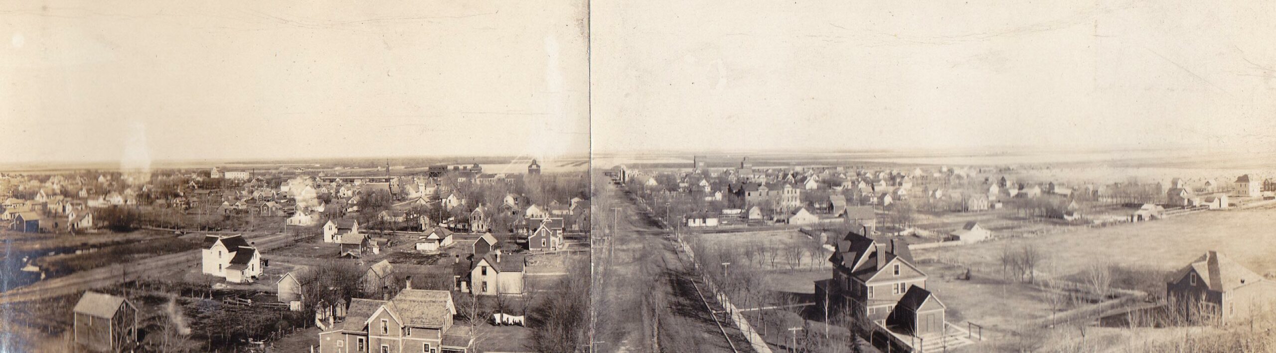 Park River 1910 looking east