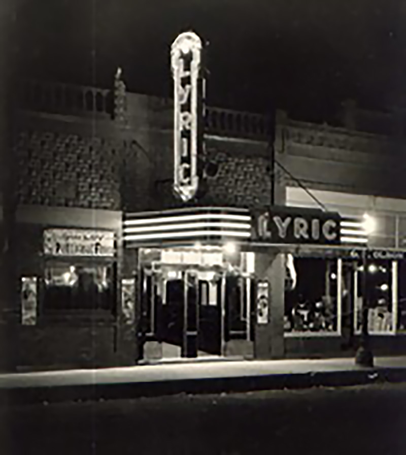 Black and White photo of the Lyric Theatre